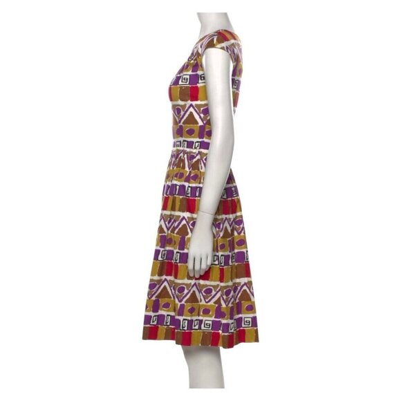 Stunning PRADA 2012 A-Line Printed Luxury Designer Scoop Mini Dress Size 0 XS - Picture 4 of 8